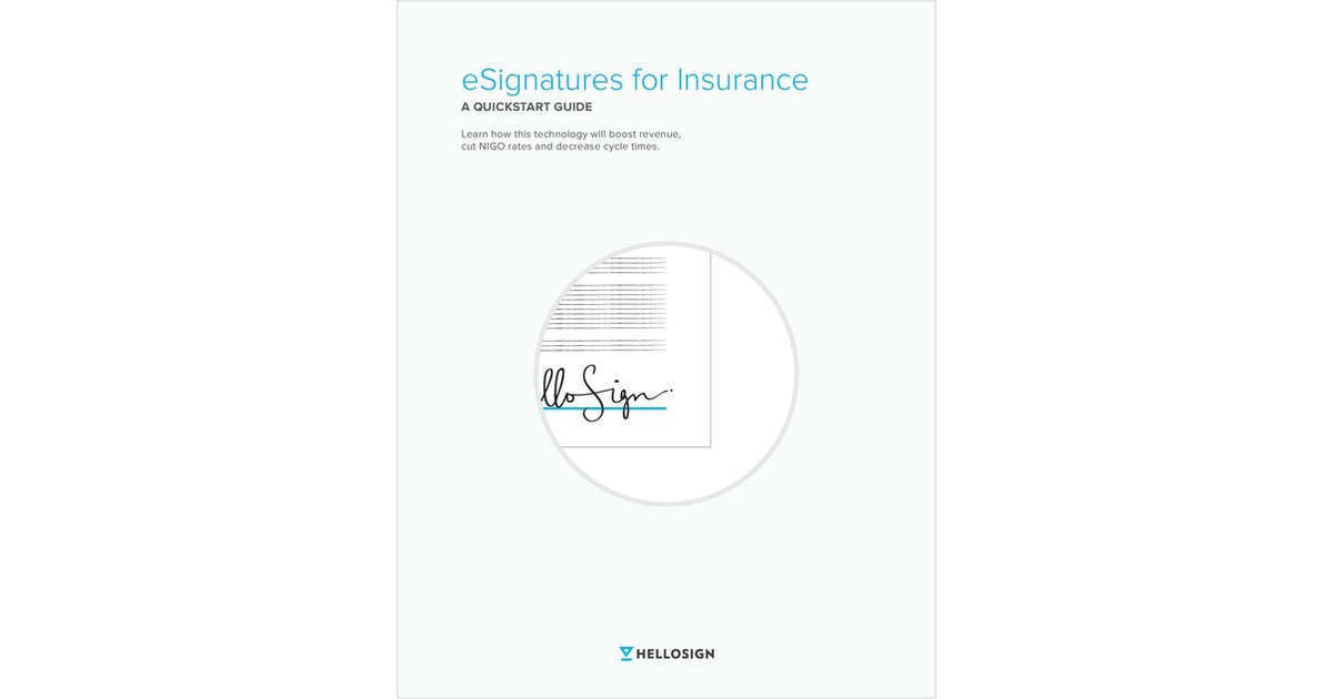 A Quickstart Guide: eSignatures for Insurance