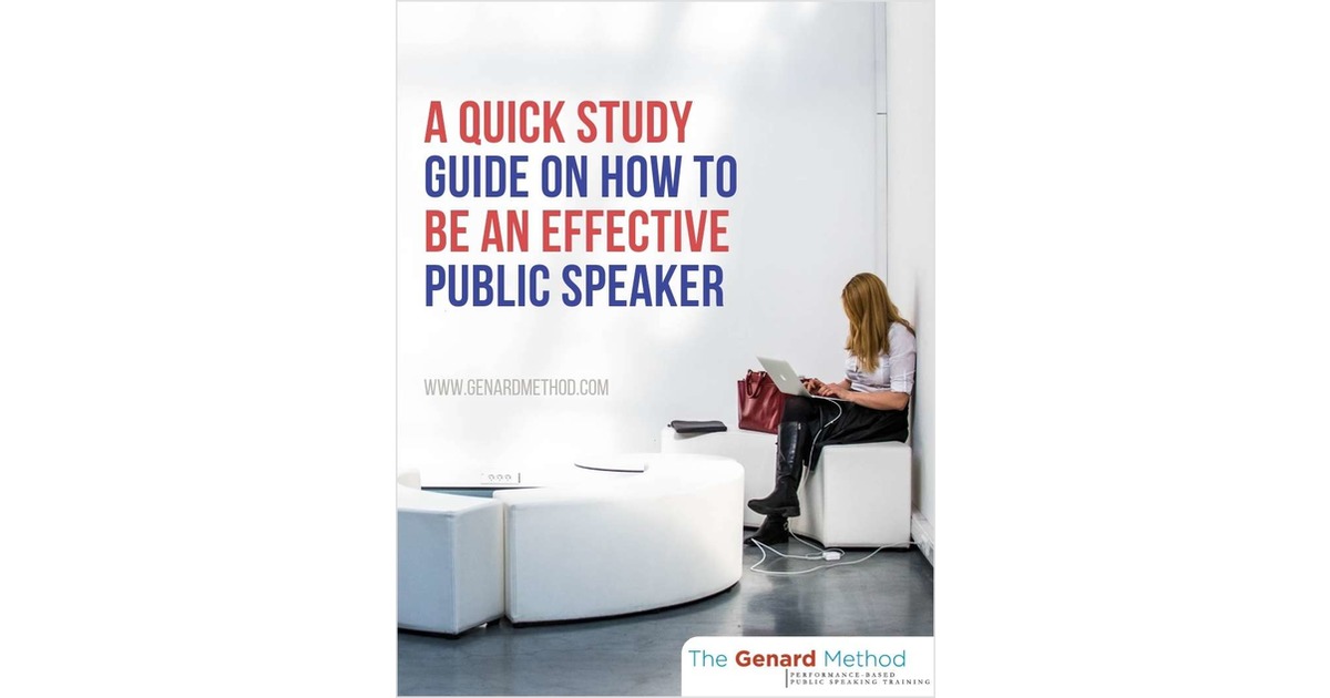 A Quick Study Guide on How to Be an Effective Public Speaker
