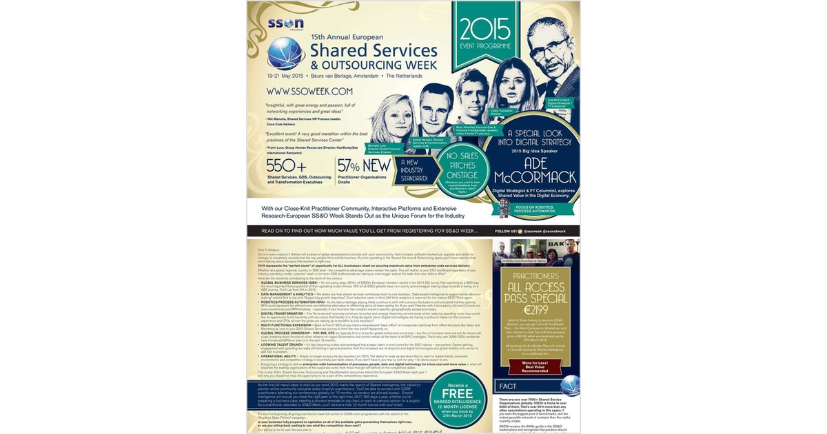 How To Improve Any Shared Services Centre