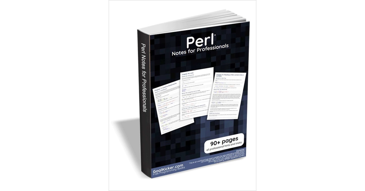 Perl Notes for Professionals