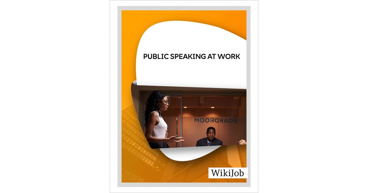 Public Speaking at Work